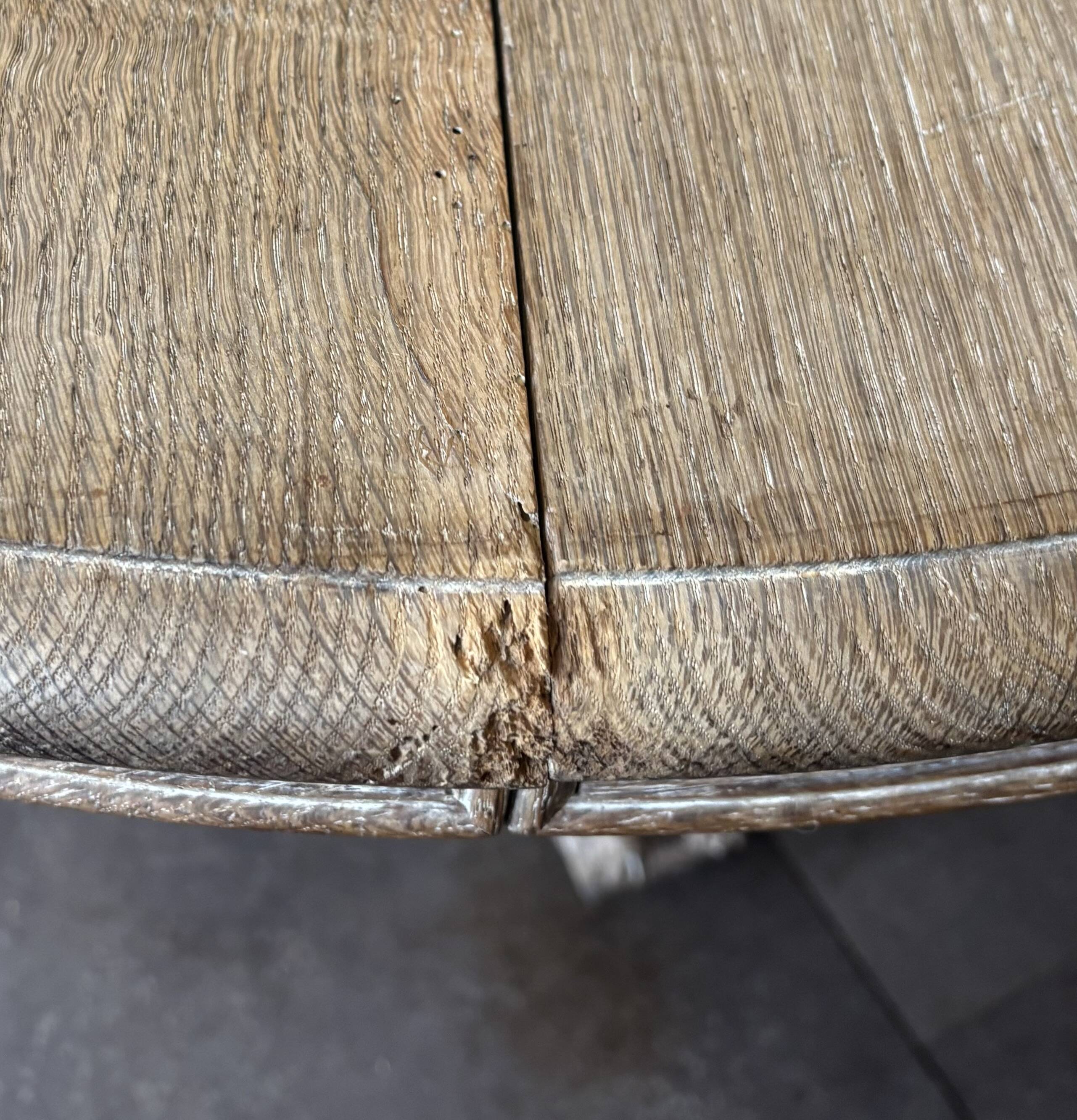 Very Rare Henri II Table with Sculpted Greyhound Legs