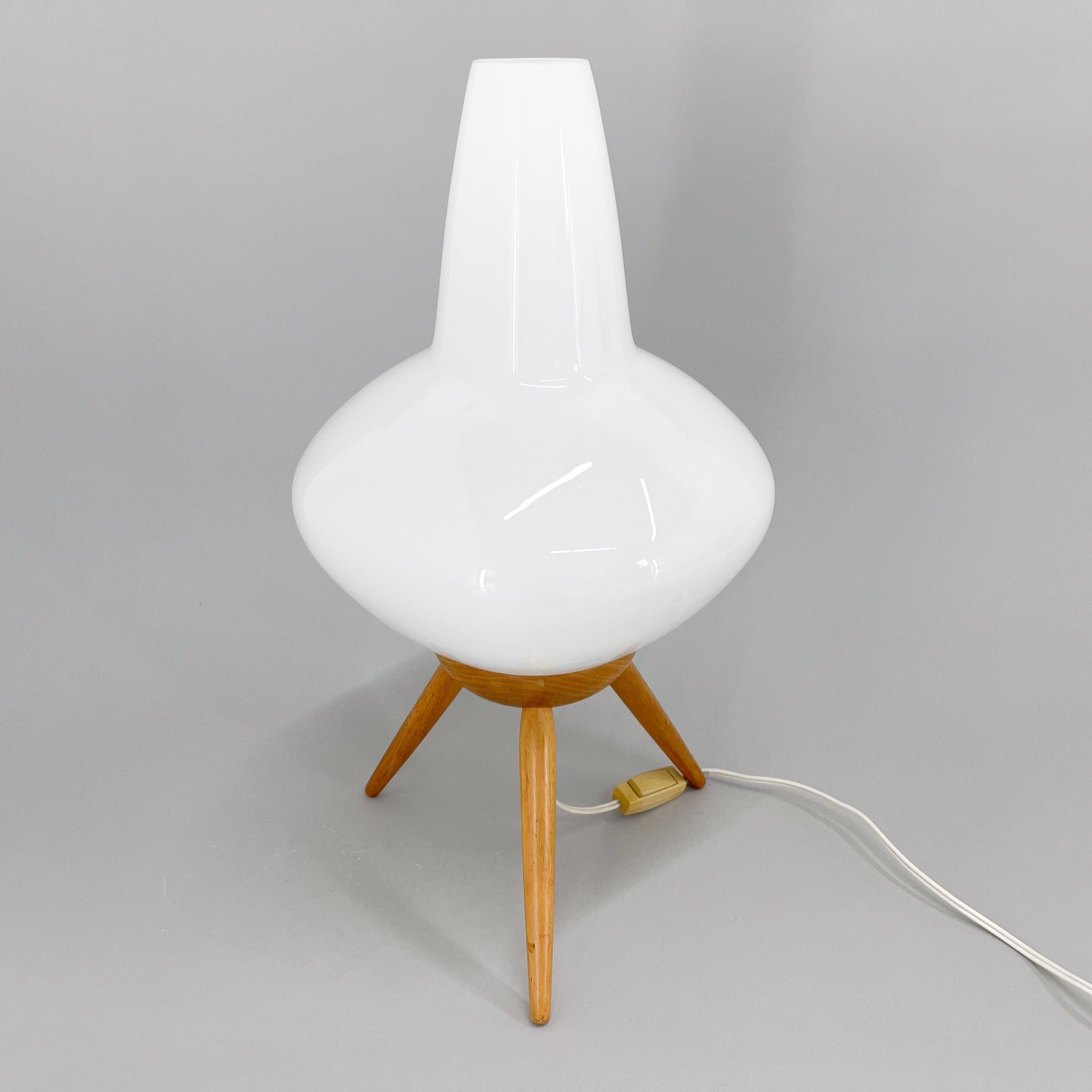 Midcentury Space Age Table Lamp "rocket" by ÚLUV, 1960s