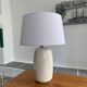 Vintage opalin glass lamp Italian 80s