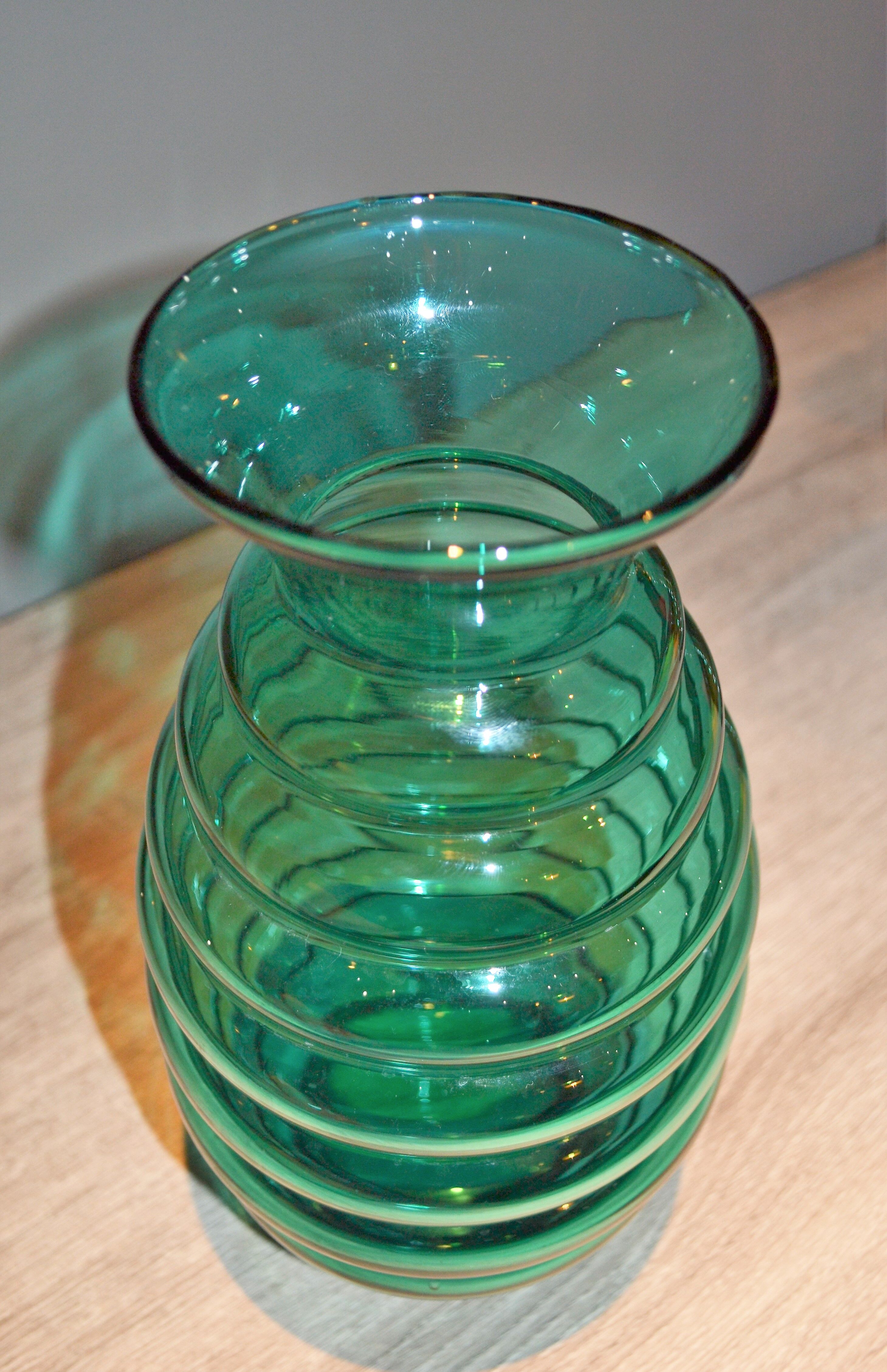 vintage glass vase