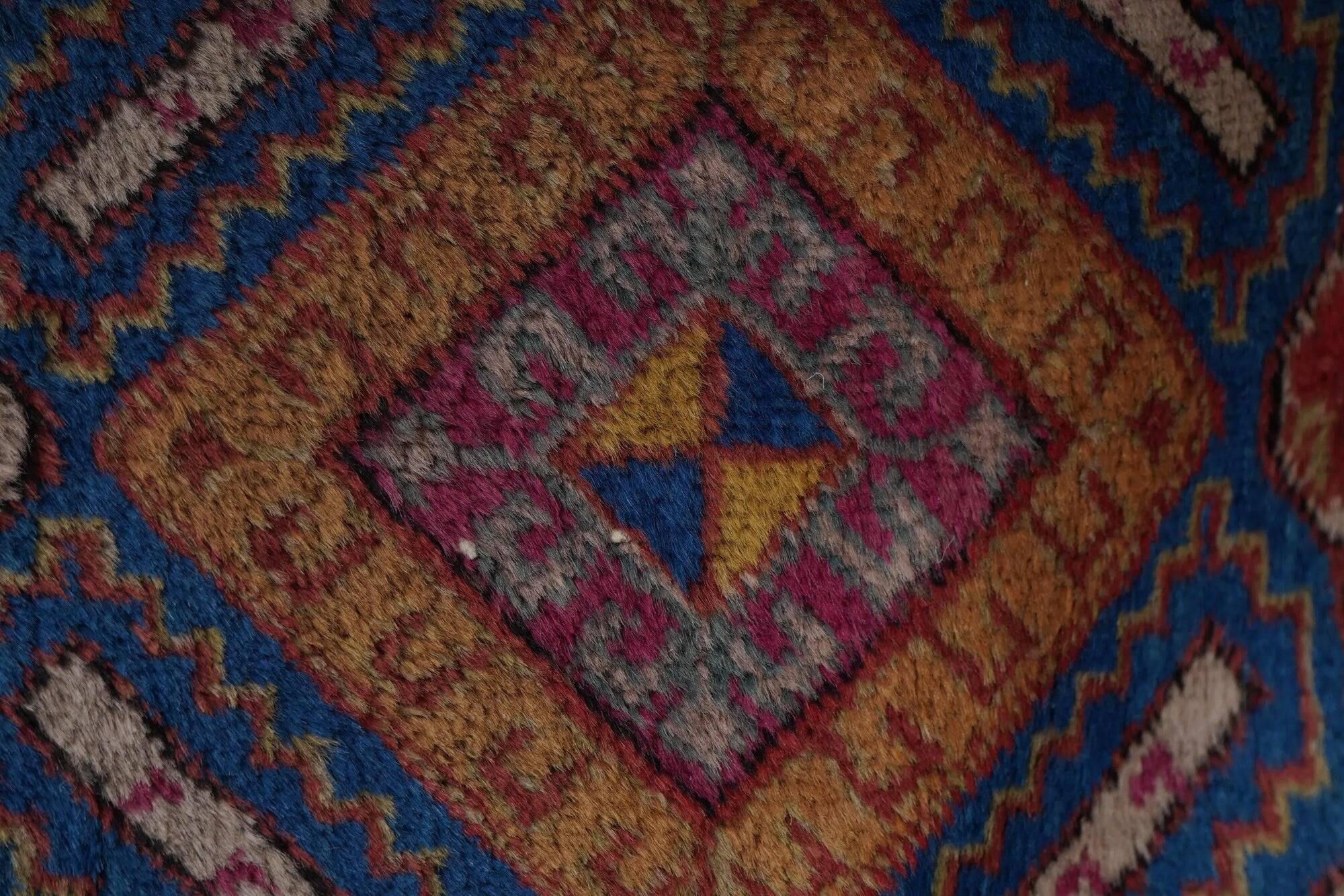 Vintage Turkish hallway rug 70x335 cm