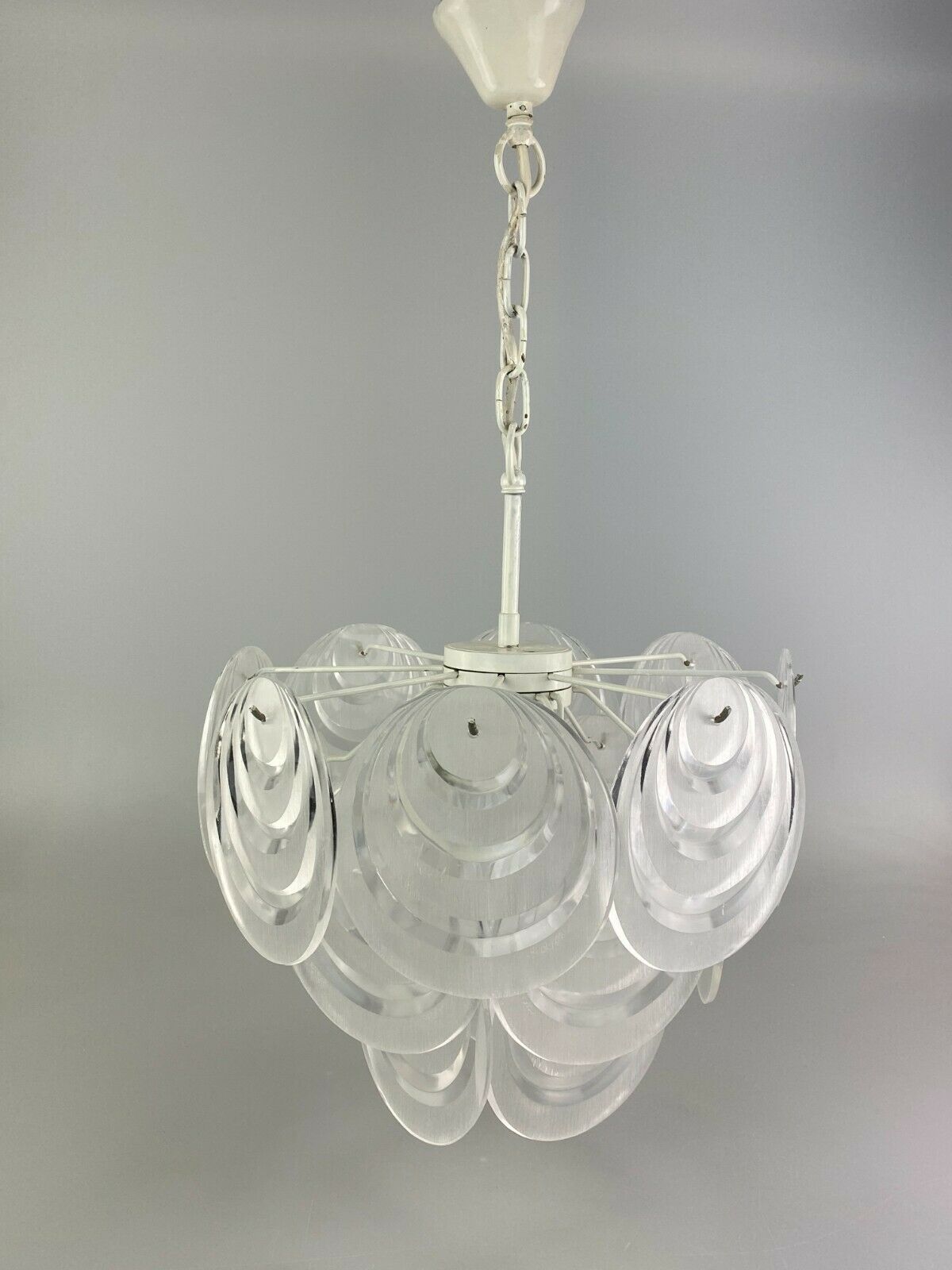 70s lamp light hanging lamp ceiling lamp space age design plastic 60s