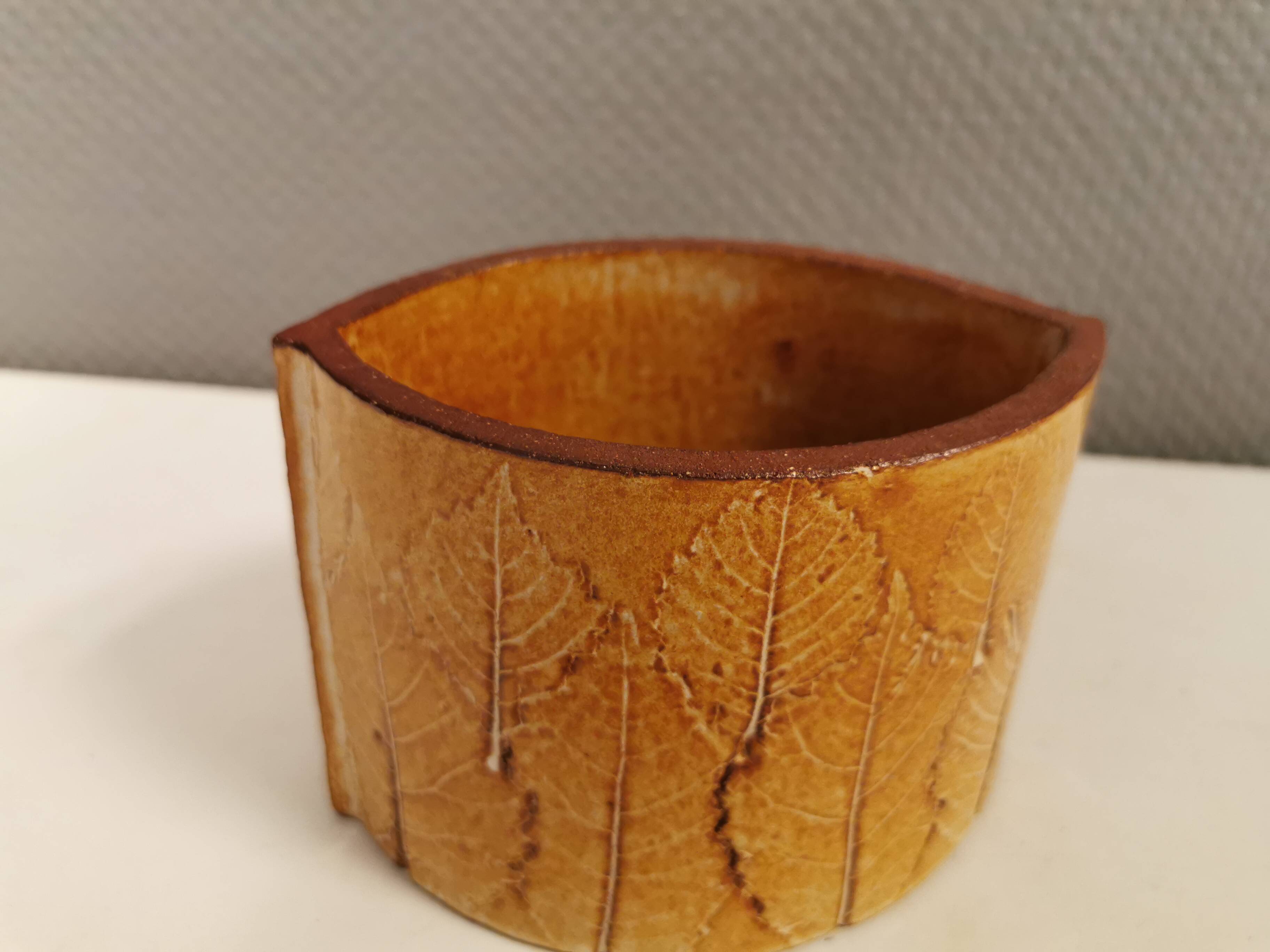 Ceramic vase, from charlotte basse denmark (signed at the bottom)