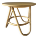 Colonial-style rattan side table