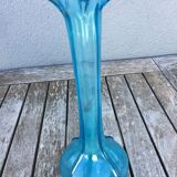 Soliflore verre soufflé bullé, 1930/40