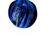 vase oblong larochére noire et bleu avec  XX siècle