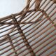 Vintage Dutch rattan armchair with armrest, 1960s