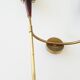 Maison Lunel : paire d'appliques 1950 laiton & résine vintage 50's wall lights