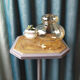 Amber glass lampshade