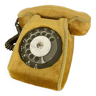 Socotel S63 telephone with its gold velvet shell