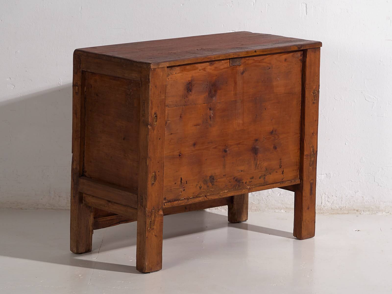 Small antique sideboard with brown patina (circa 1900)