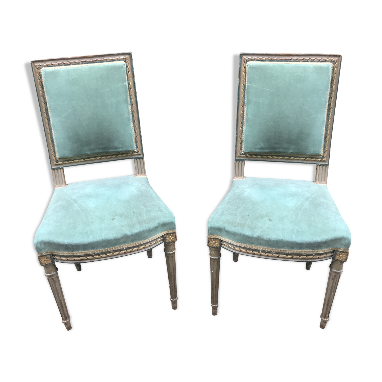 Pair of Louis XVI style chairs