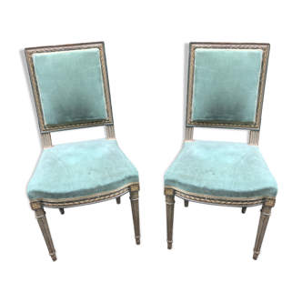 Pair of Louis XVI style chairs