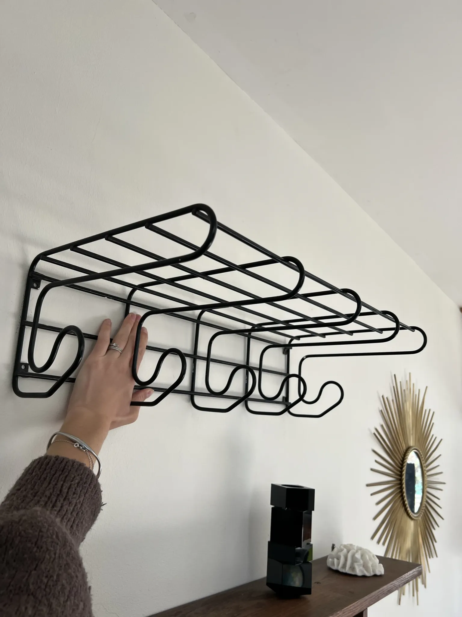 Vintage wall coat rack IKEA
