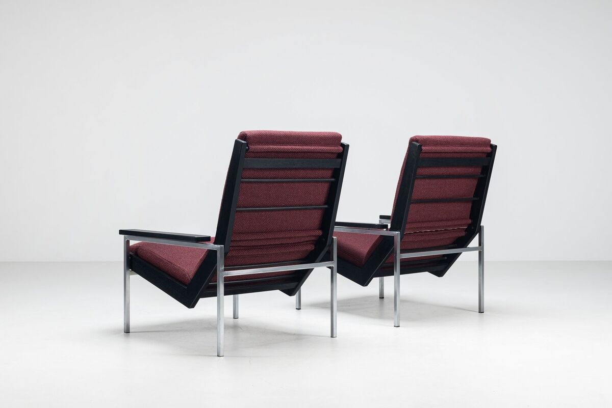 Rob Parry pair of Lotus lounge chairs Gelderland Netherlands 1960