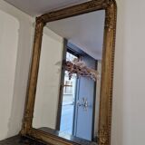 golden fireplace mirror