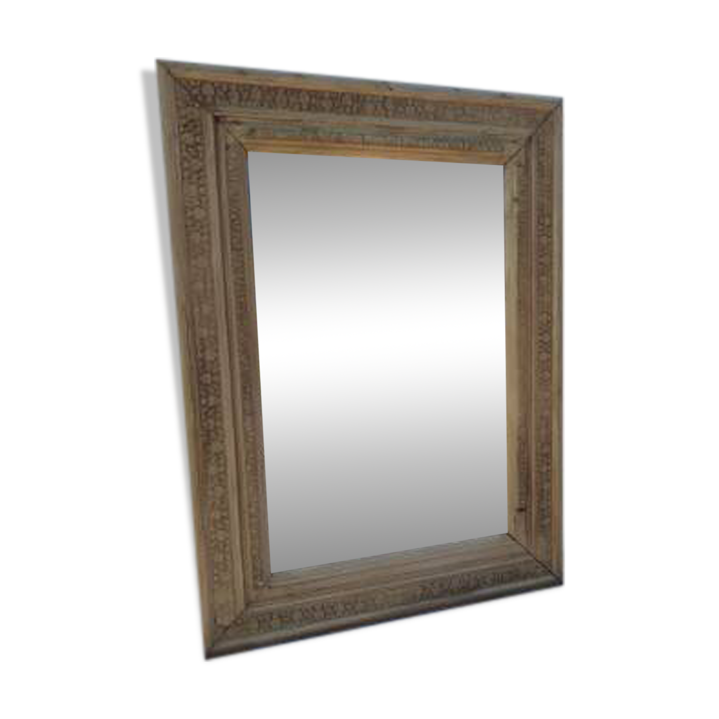 Wood and gilded stucco mirror, 19th century