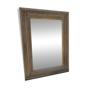 Miroir bois et stuc doré