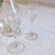 Service à  liqueur cristal de Bohème Baccarat St Louis verres carafe signé par une ancre