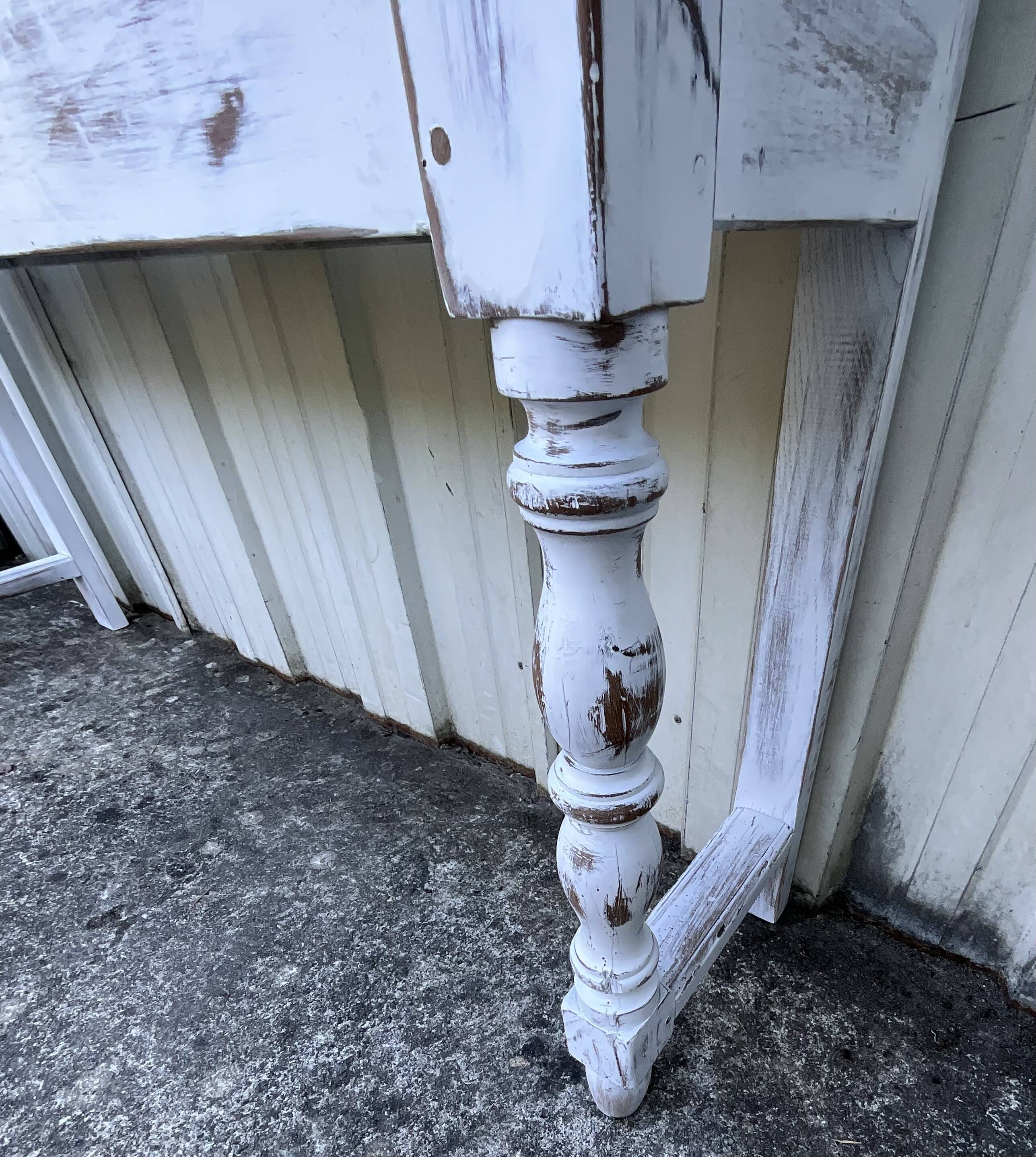 Console table in patinated fruitwood, 19th century