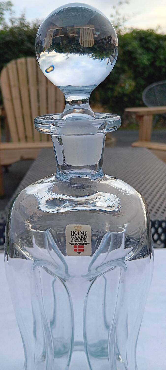 Carafe kastrup glas kluk kluk - jacob e.bang - holmegaard danemark mod