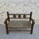 Wood and rope bench, 1950s, Dudouyt