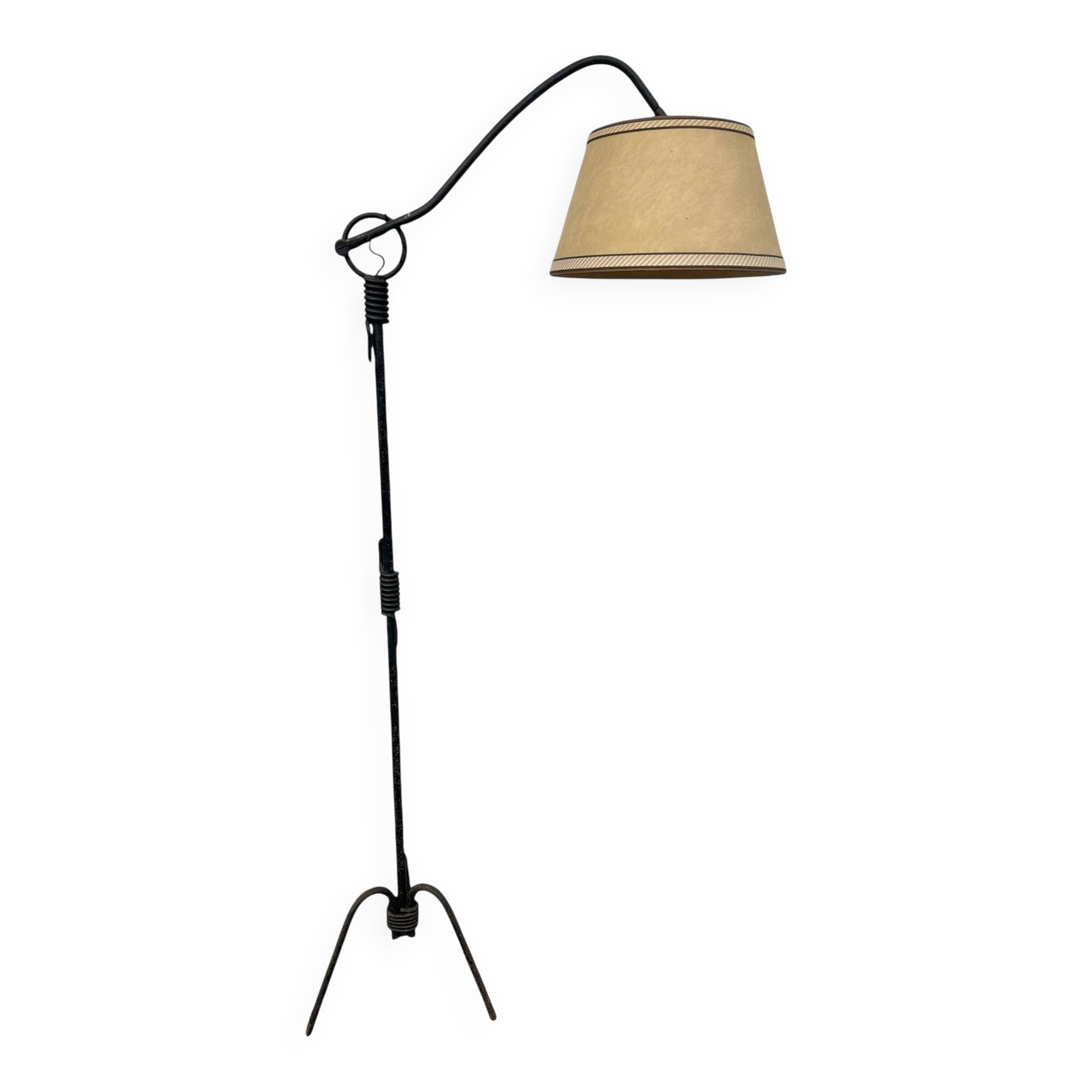 wrought iron lamp by Jean Royére