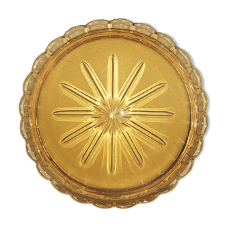 Amber glass tray
