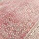 Red & Navy Blue Floral Vintage Persian Rug