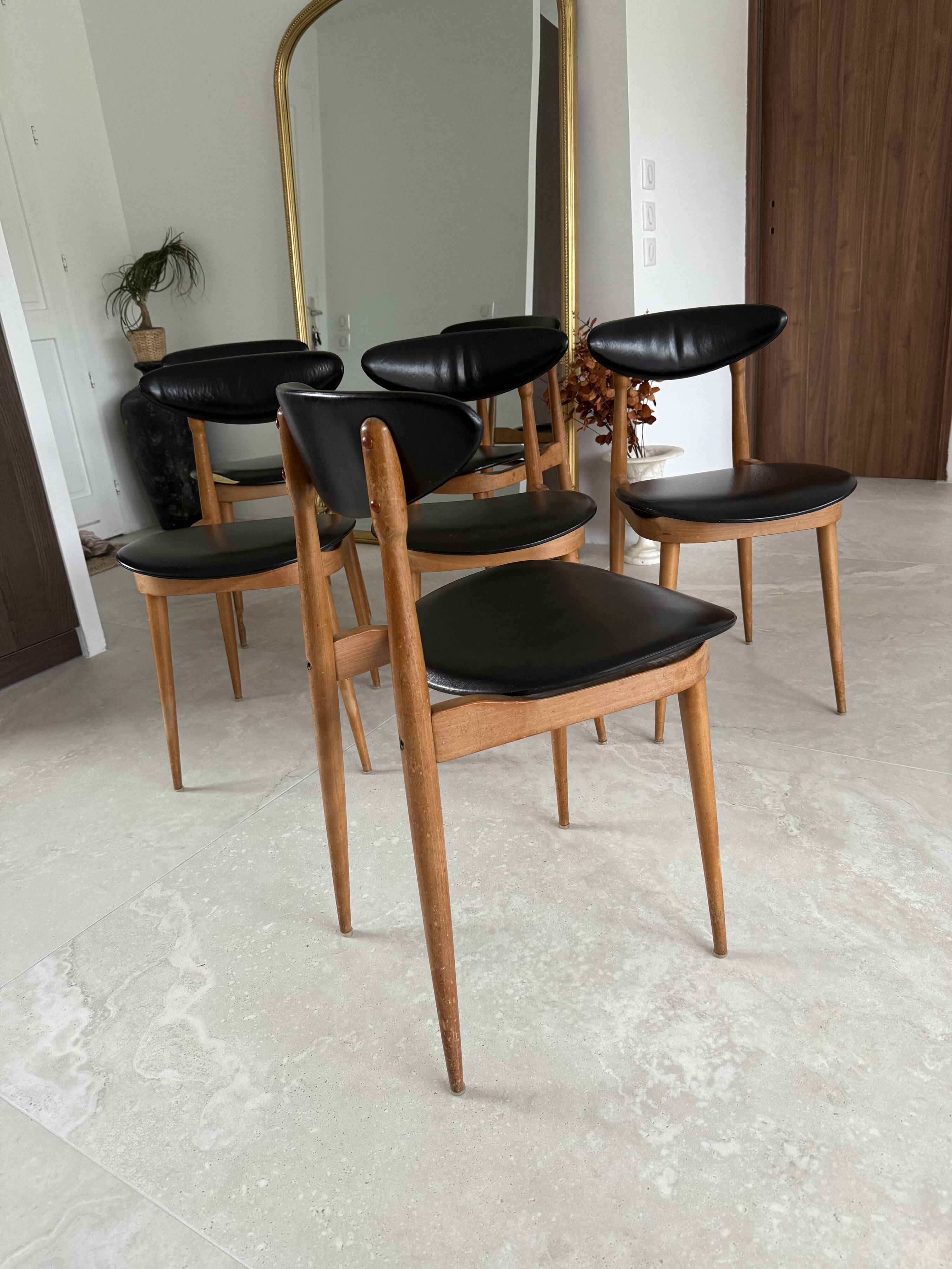 Lot de 5 chaises Baumann Licorne