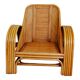 Paire de fauteuils rotin