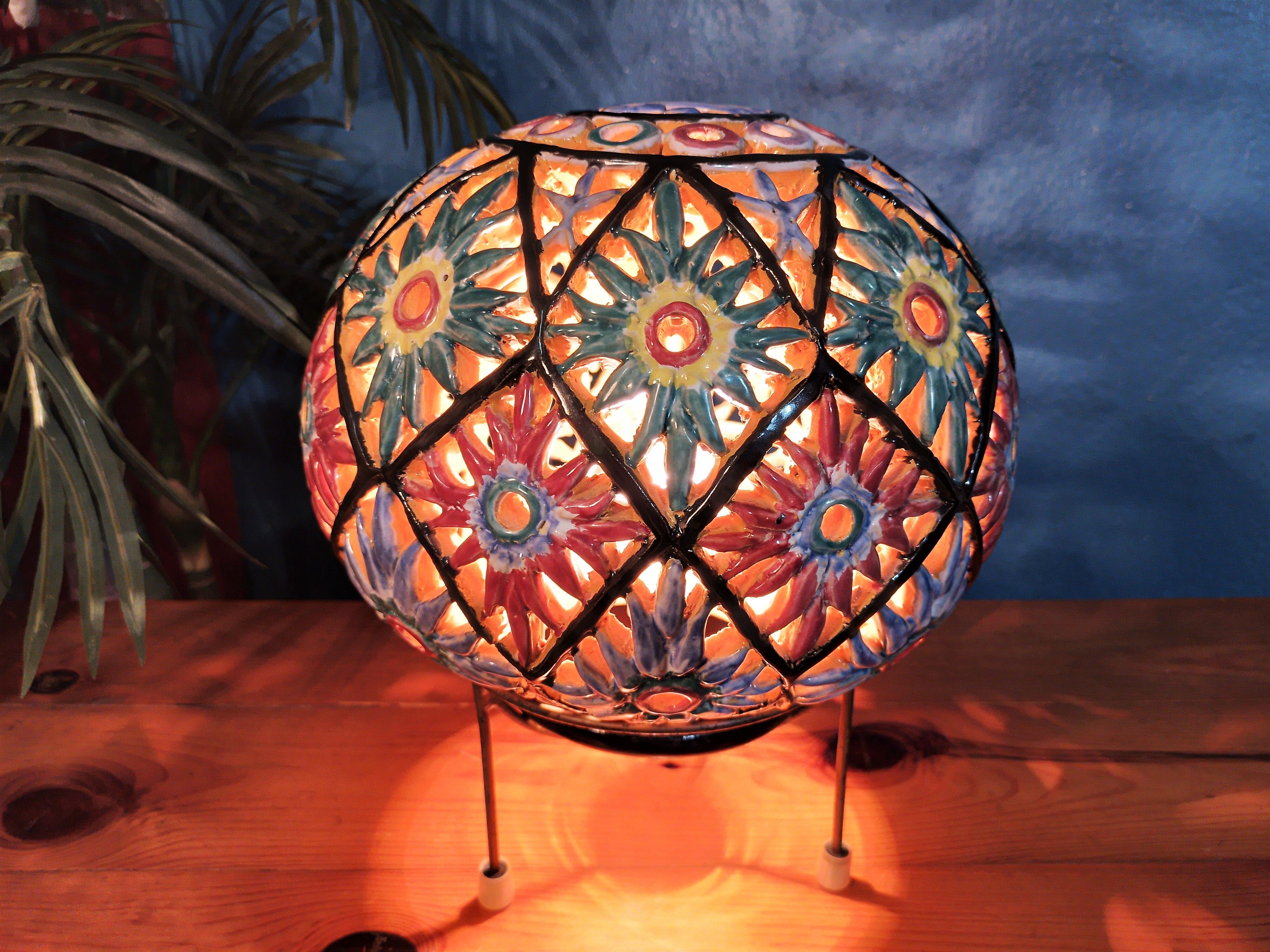 Ceramic lamp Maghreb 1950s