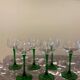 Green stemmed glass