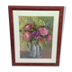 Table bouquet of peonies and wildflowers, years 70
