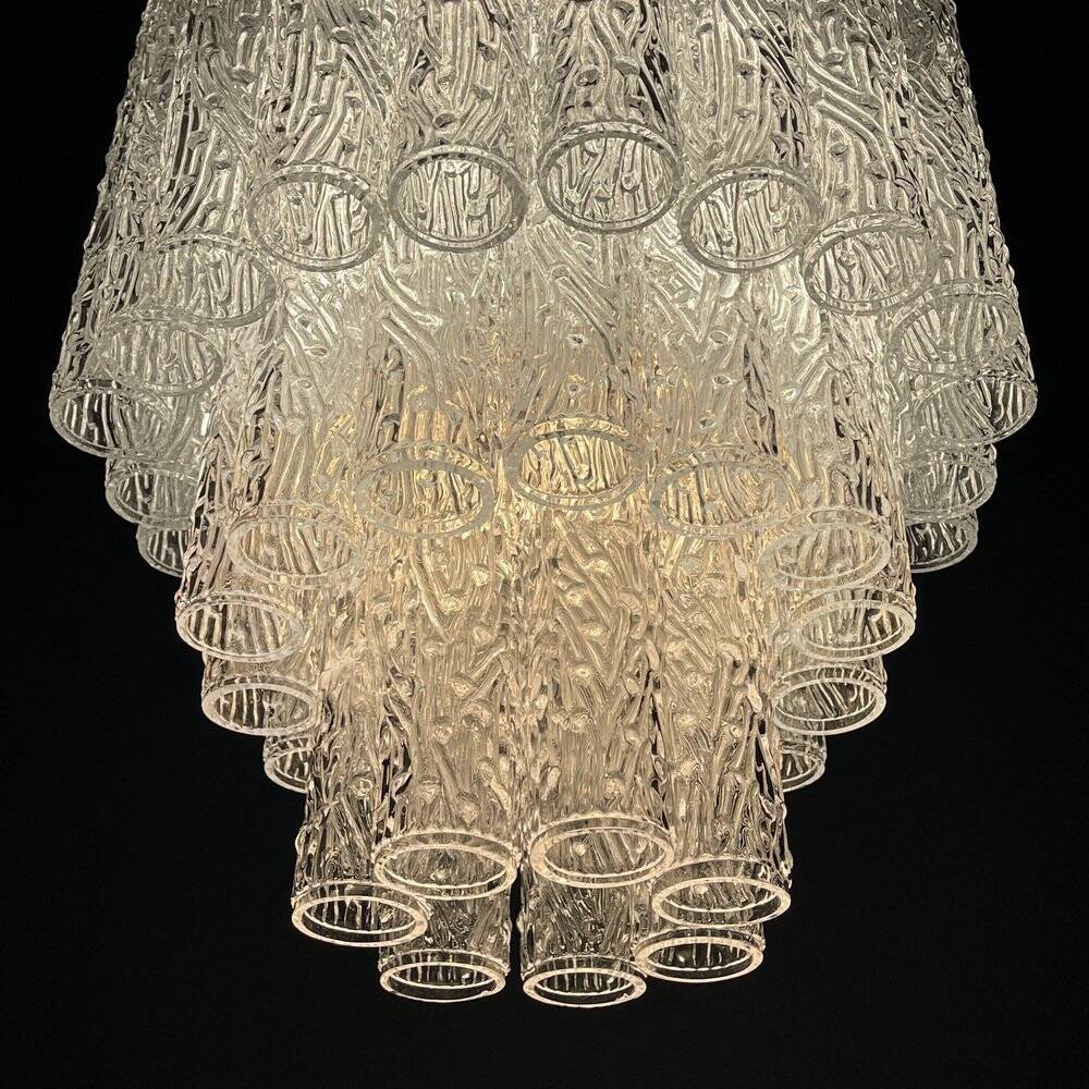 Lustre Tronchi en verre Murano attribué à Toni Zuccheri pour Venini, Italie, années 1960