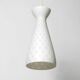 Mid Century glass Diabolo pendant lamp by Aloys Gangkofner Peill & Putzler