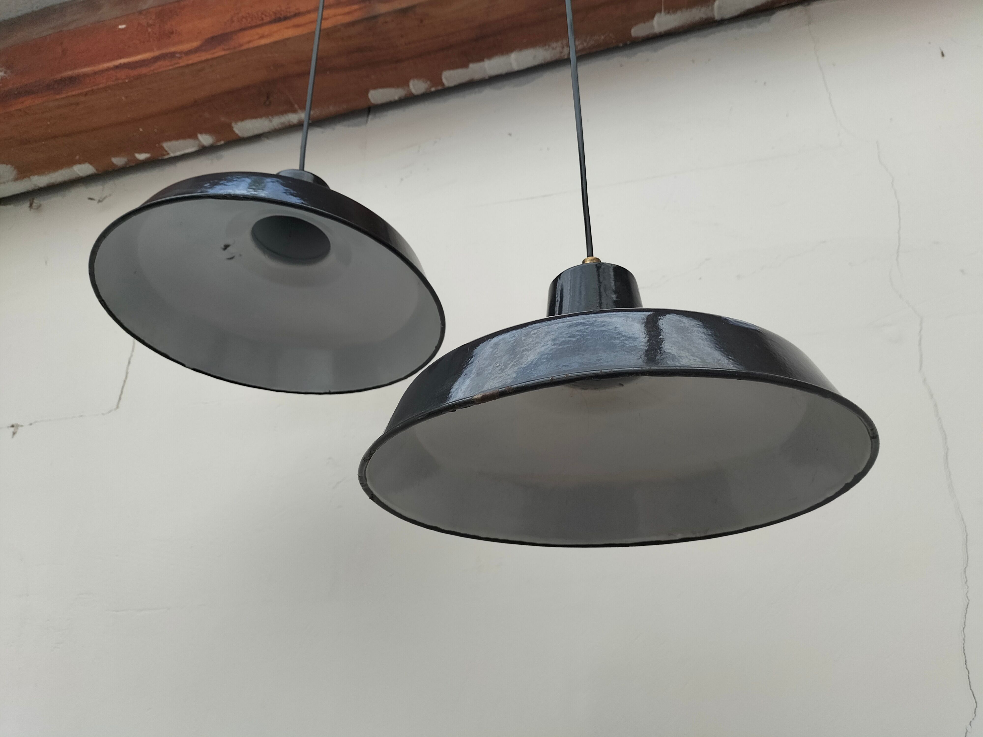 Pair of antique lamps