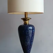 LE DAUPHIN lamp in vintage ceramic and brass