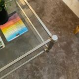 Table basse double plateau verre