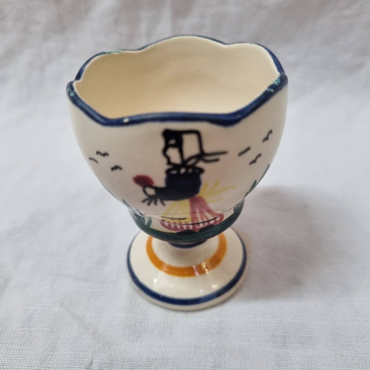 Egg cup HB Henriot Quimper 1960