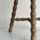 Tripod stool with turned wooden legs