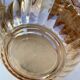 8 orange iridescent glass cups