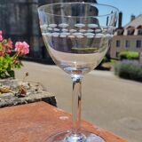 Set of 6 wine glasses in blown glass Early XXth