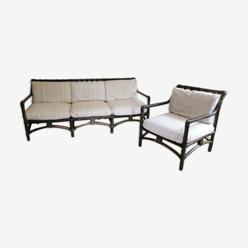 Rattan garden set from the 70s