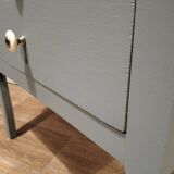 Blue-grey bedside table
