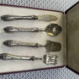Silver and vermeil cutlery box for mignardises, Art Nouveau period