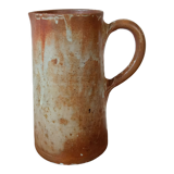 Glazed stoneware pitcher