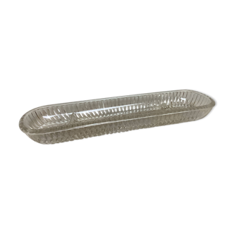 Vide poche, baguier verre moulé géométrique