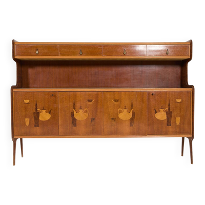 Meuble/bar italien moderne du milieu du siècle des années 1960