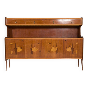 Meuble/bar italien moderne du milieu du siècle des années 1960